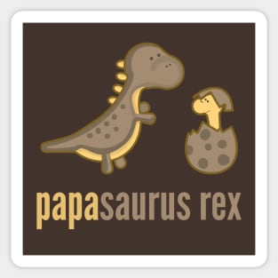 Papasaurus Rex T-Shirt Dinosaur Family Shirts Sticker